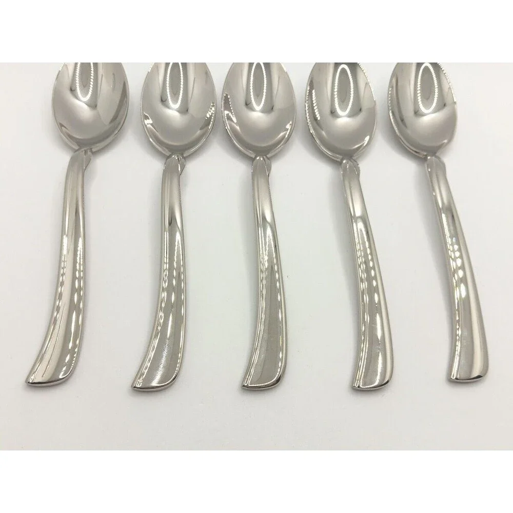 Lenox Simply Fine Twist 5 Piece Teaspoon Set 18/10 Stainless Vietnam New